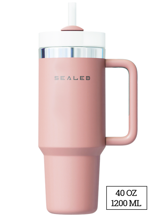 Sealed Tumbler 1200 ML 40 OZ Light Pink كوب سيلد 1200 مل زهري