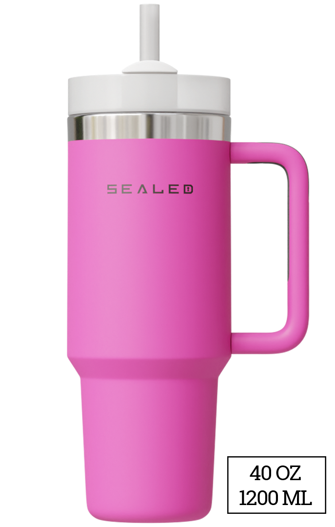 Sealed Tumbler 1200 ML 40 OZ Pink كوب سيلد 1200 مل فوشي