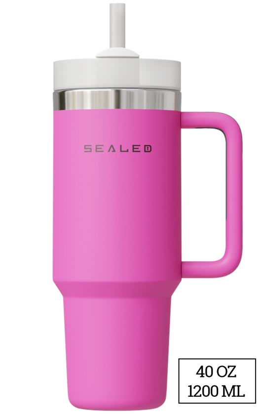 Sealed Tumbler 1200 ML 40 OZ Pink كوب سيلد 1200 مل فوشي