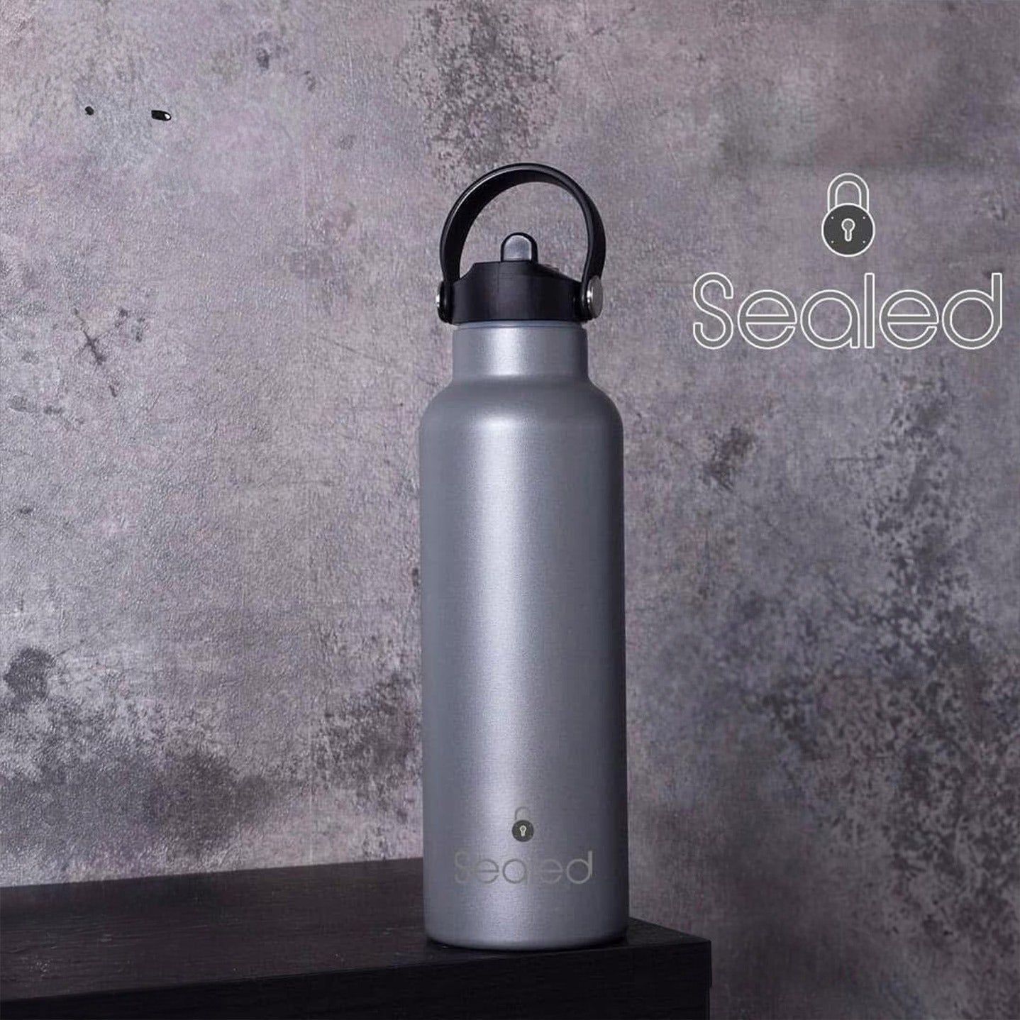 Sealed Bottle 500 ML Grey مطرة سيلد 500مل