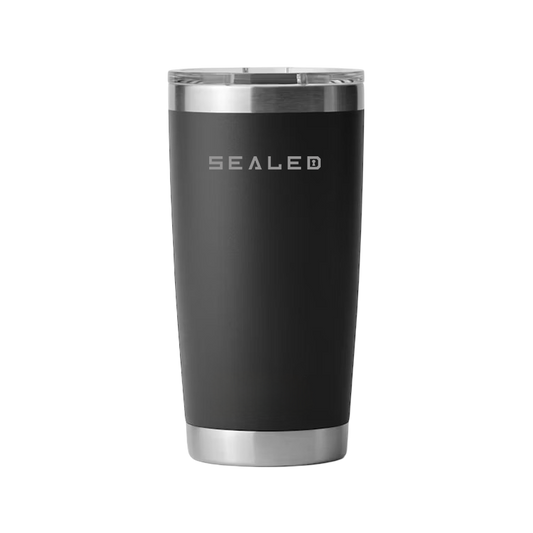 Sealed Coffee Cup 600 ML 20 OZ black كوب سيلد للسخن اسود 600 مل