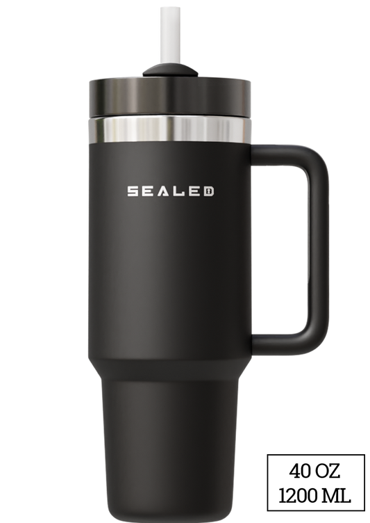 Sealed Tumbler 1200 ML 40 OZ Black كوب سيلد 1200 مل اسود