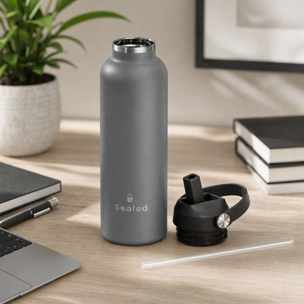 Sealed Bottle 500 ML Grey  مطرة سيلد 500مل