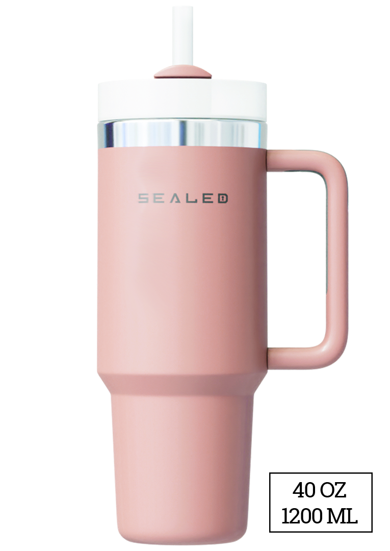 Sealed Tumbler 1200 ML 40 OZ Light Pink كوب سيلد 1200 مل زهري