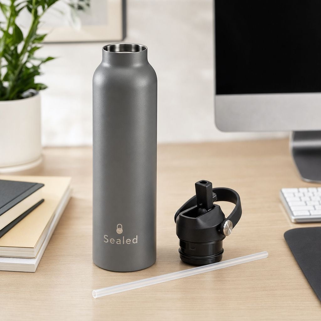 Sealed Bottle 500 ML Grey  مطرة سيلد 500مل