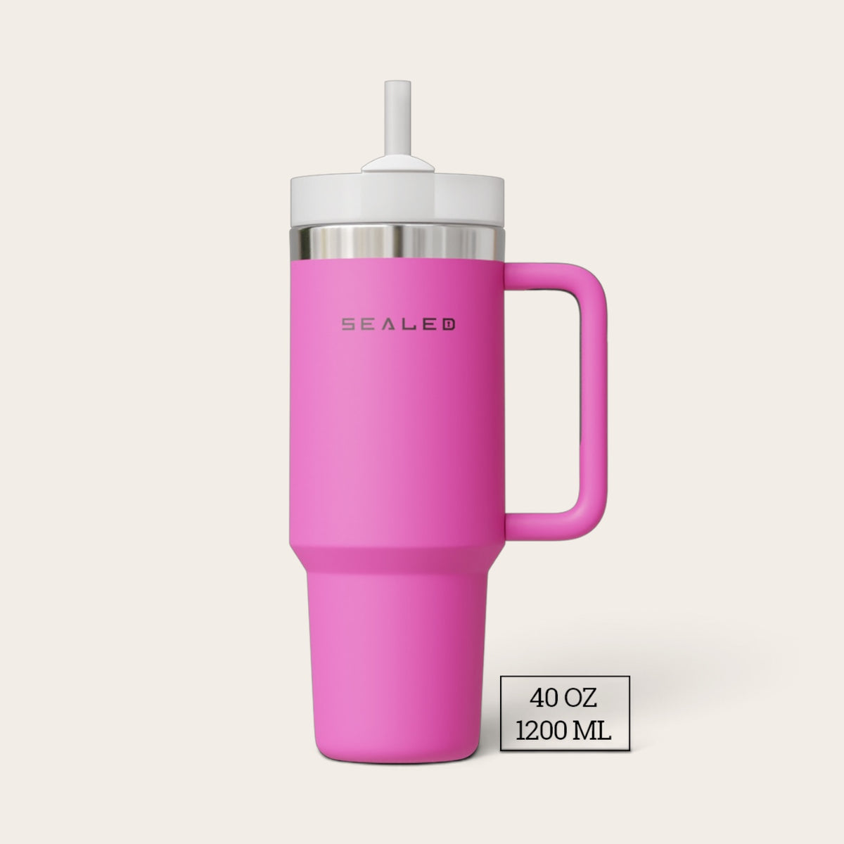 Sealed Tumbler 1200 ML 40 OZ Pink كوب سيلد 1200 مل فوشي