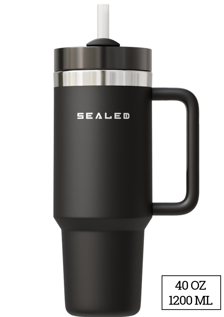 Sealed Tumbler 1200 ML 40 OZ Black كوب سيلد 1200 مل اسود